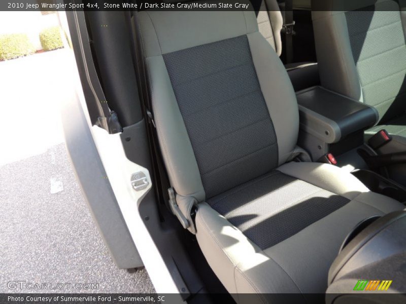 Stone White / Dark Slate Gray/Medium Slate Gray 2010 Jeep Wrangler Sport 4x4