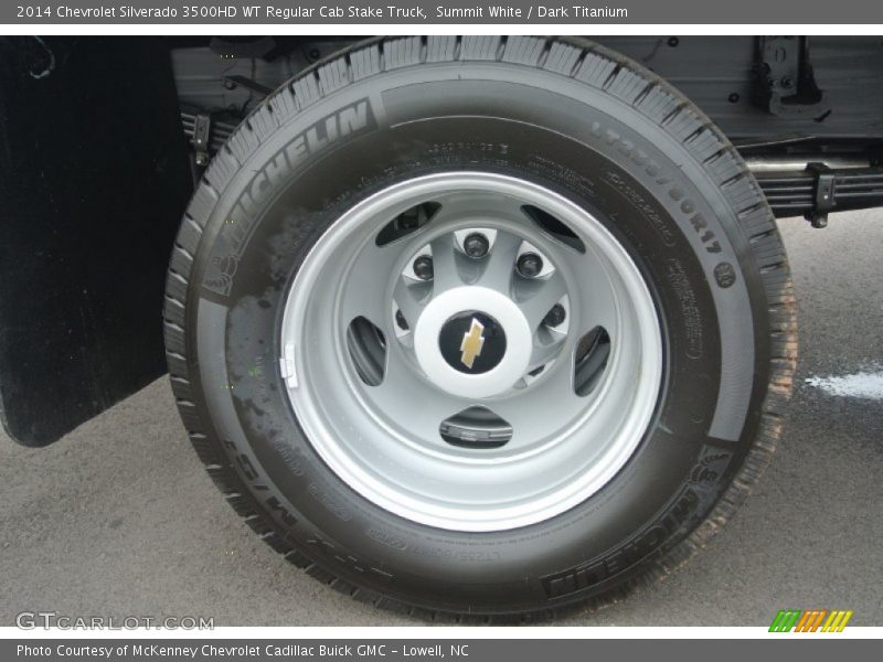 Summit White / Dark Titanium 2014 Chevrolet Silverado 3500HD WT Regular Cab Stake Truck