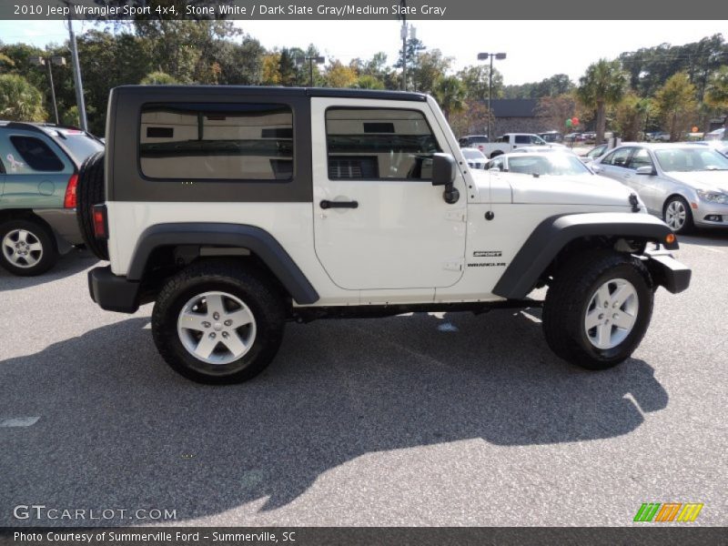 Stone White / Dark Slate Gray/Medium Slate Gray 2010 Jeep Wrangler Sport 4x4