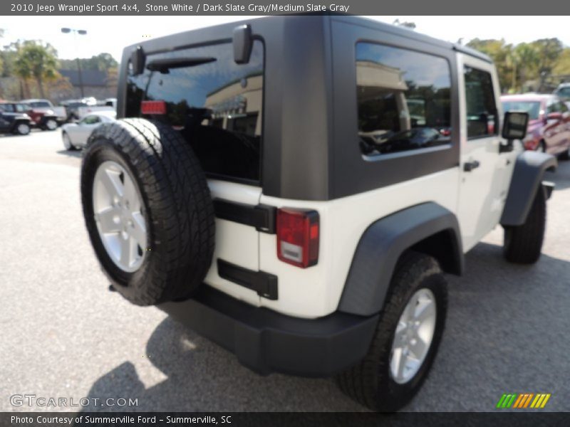Stone White / Dark Slate Gray/Medium Slate Gray 2010 Jeep Wrangler Sport 4x4