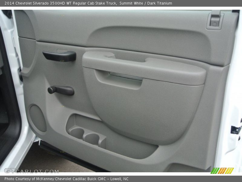Summit White / Dark Titanium 2014 Chevrolet Silverado 3500HD WT Regular Cab Stake Truck