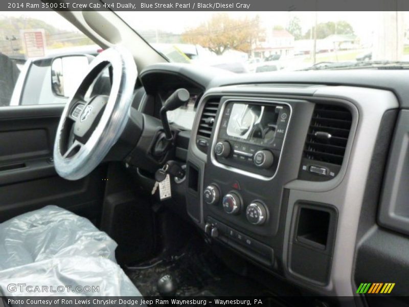 Blue Streak Pearl / Black/Diesel Gray 2014 Ram 3500 SLT Crew Cab 4x4 Dually