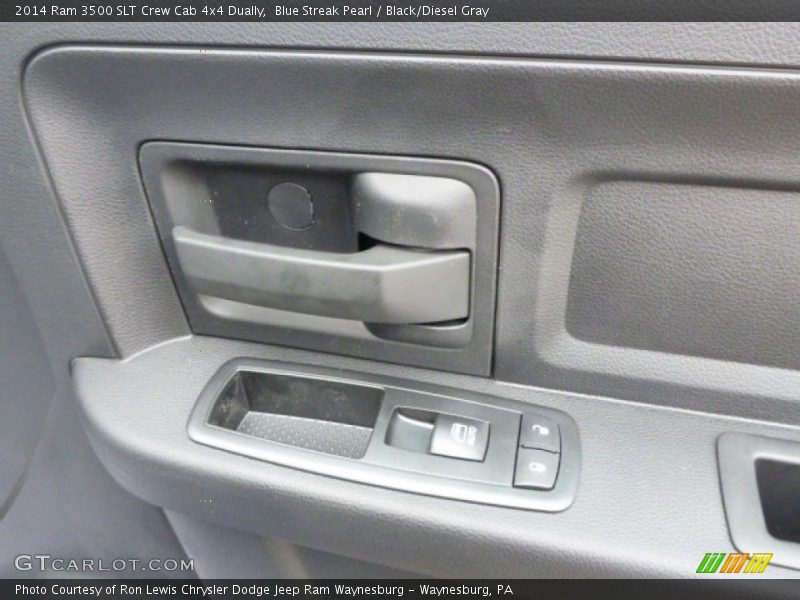 Blue Streak Pearl / Black/Diesel Gray 2014 Ram 3500 SLT Crew Cab 4x4 Dually