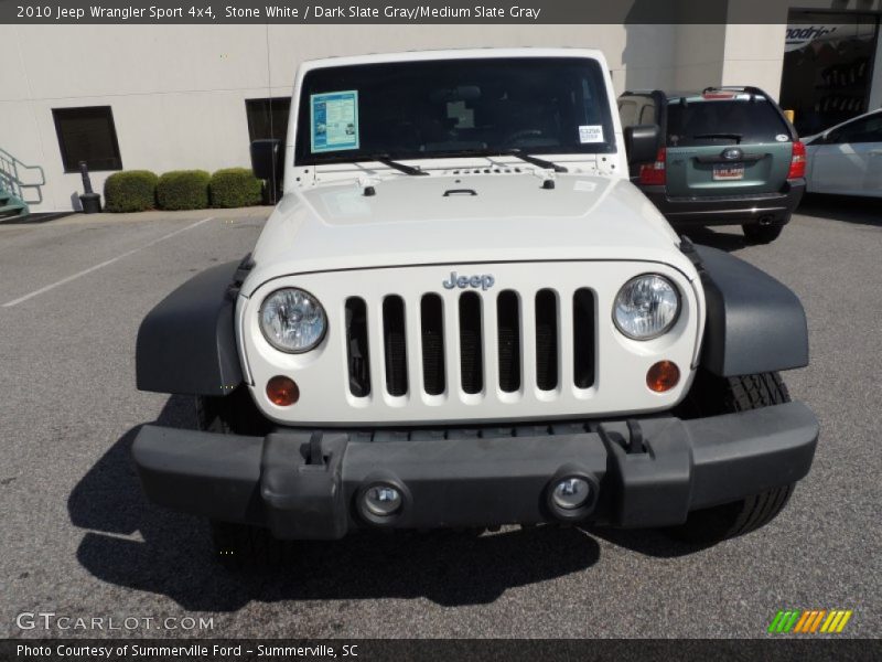 Stone White / Dark Slate Gray/Medium Slate Gray 2010 Jeep Wrangler Sport 4x4