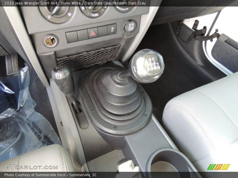 Stone White / Dark Slate Gray/Medium Slate Gray 2010 Jeep Wrangler Sport 4x4