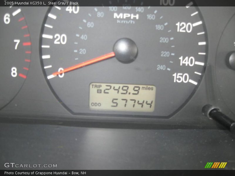 Steel Gray / Black 2005 Hyundai XG350 L