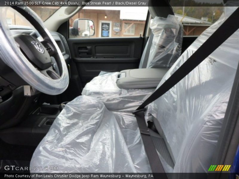 Blue Streak Pearl / Black/Diesel Gray 2014 Ram 3500 SLT Crew Cab 4x4 Dually