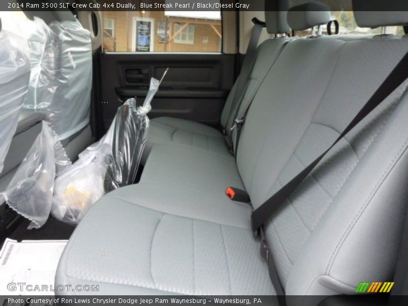 Blue Streak Pearl / Black/Diesel Gray 2014 Ram 3500 SLT Crew Cab 4x4 Dually
