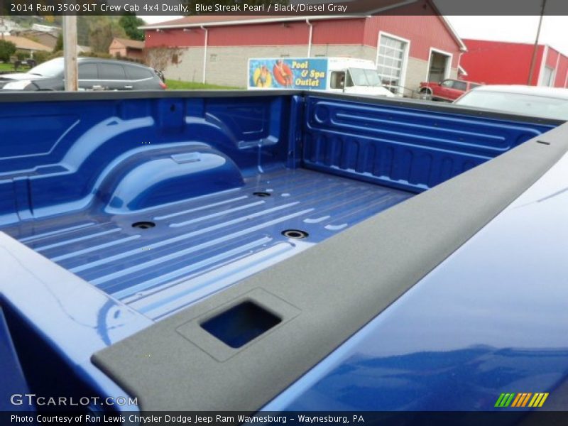 Blue Streak Pearl / Black/Diesel Gray 2014 Ram 3500 SLT Crew Cab 4x4 Dually