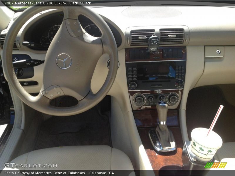 Black / Black 2007 Mercedes-Benz C 280 Luxury
