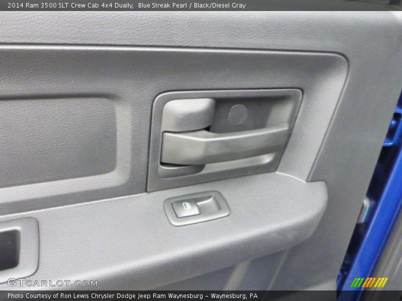 Blue Streak Pearl / Black/Diesel Gray 2014 Ram 3500 SLT Crew Cab 4x4 Dually