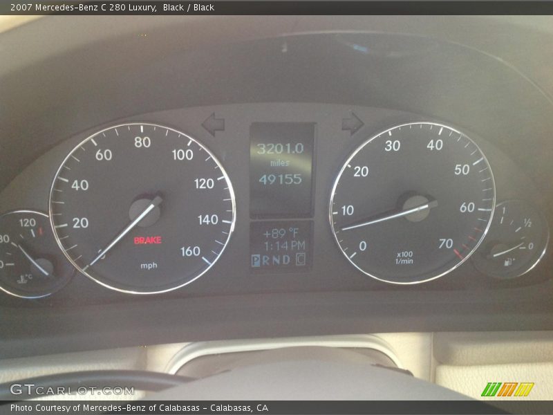 Black / Black 2007 Mercedes-Benz C 280 Luxury