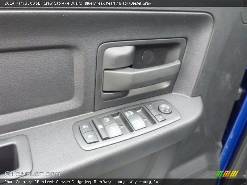 Blue Streak Pearl / Black/Diesel Gray 2014 Ram 3500 SLT Crew Cab 4x4 Dually