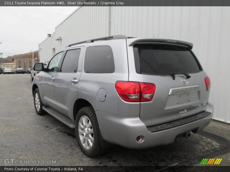 Silver Sky Metallic / Graphite Gray 2011 Toyota Sequoia Platinum 4WD