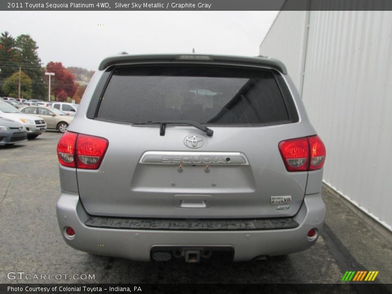 Silver Sky Metallic / Graphite Gray 2011 Toyota Sequoia Platinum 4WD