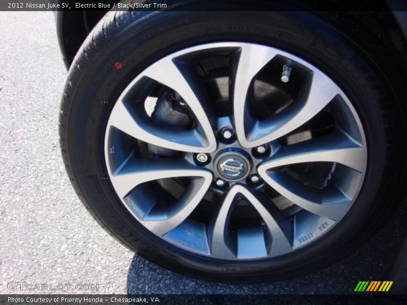 Electric Blue / Black/Silver Trim 2012 Nissan Juke SV