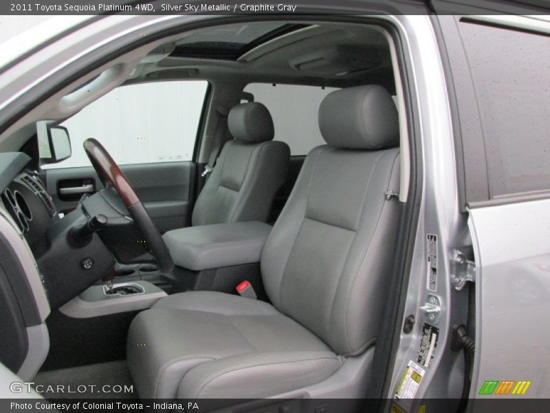 Silver Sky Metallic / Graphite Gray 2011 Toyota Sequoia Platinum 4WD