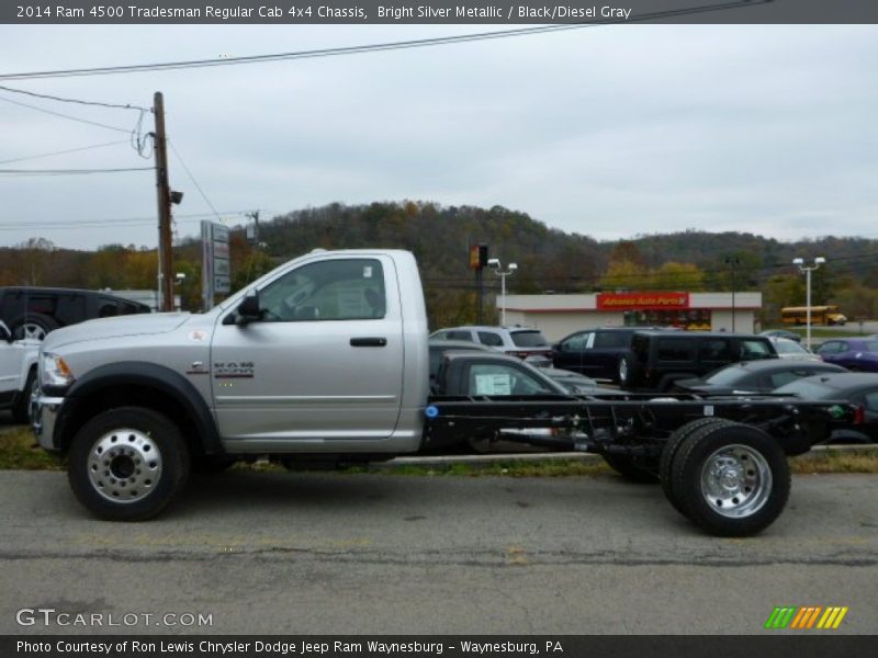  2014 4500 Tradesman Regular Cab 4x4 Chassis Bright Silver Metallic