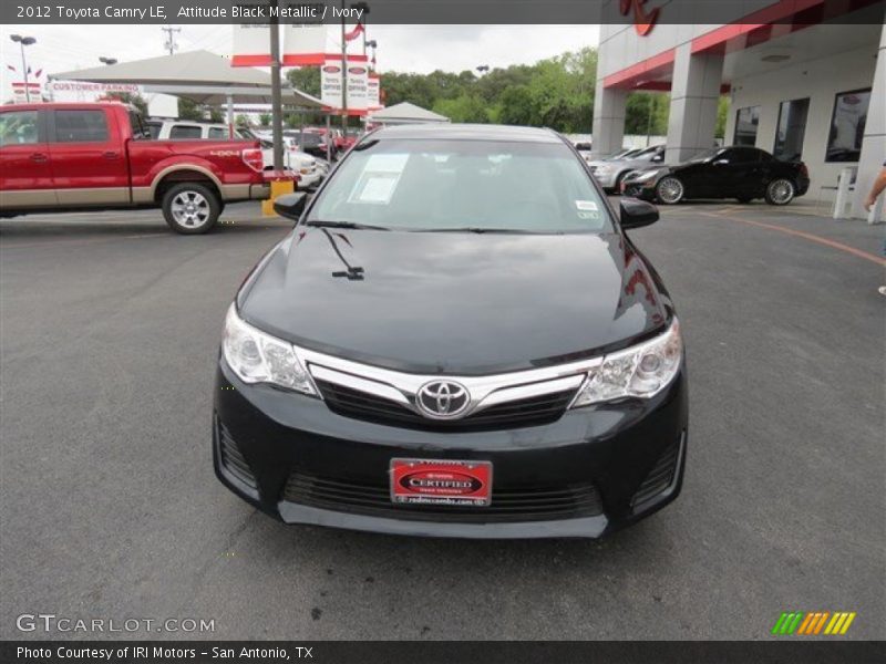 Attitude Black Metallic / Ivory 2012 Toyota Camry LE