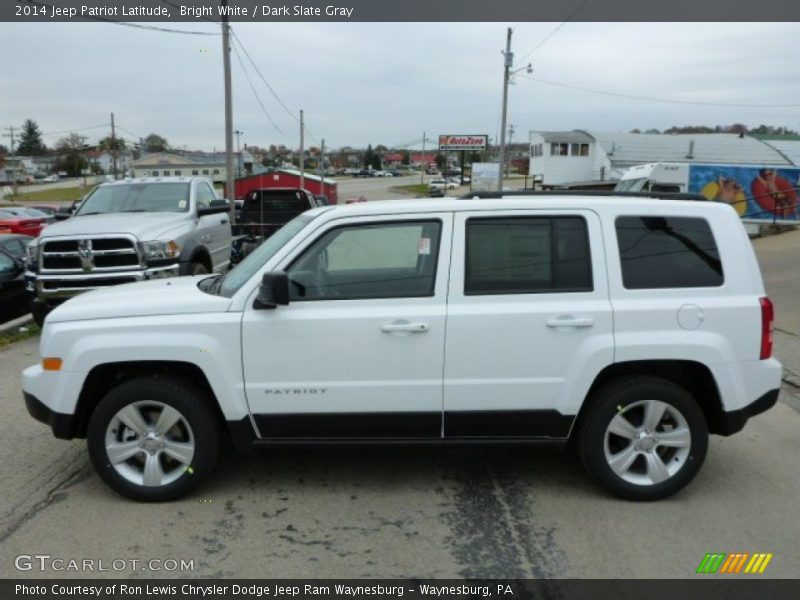 Bright White / Dark Slate Gray 2014 Jeep Patriot Latitude