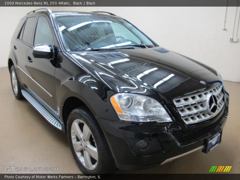 Black / Black 2009 Mercedes-Benz ML 350 4Matic