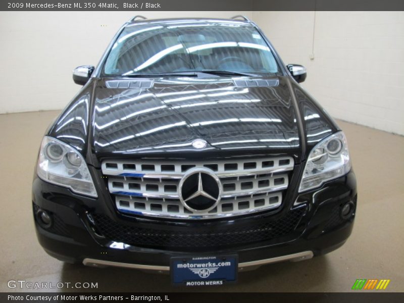 Black / Black 2009 Mercedes-Benz ML 350 4Matic