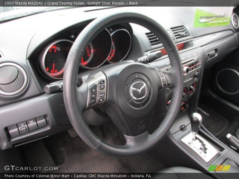 Sunlight Silver Metallic / Black 2007 Mazda MAZDA3 s Grand Touring Sedan