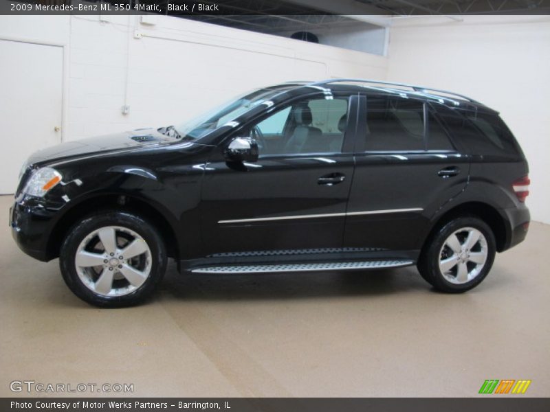 Black / Black 2009 Mercedes-Benz ML 350 4Matic