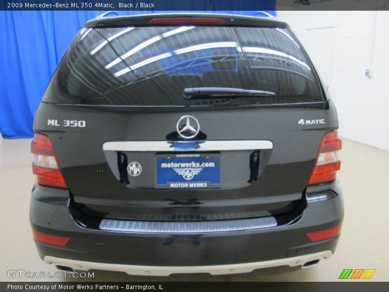 Black / Black 2009 Mercedes-Benz ML 350 4Matic