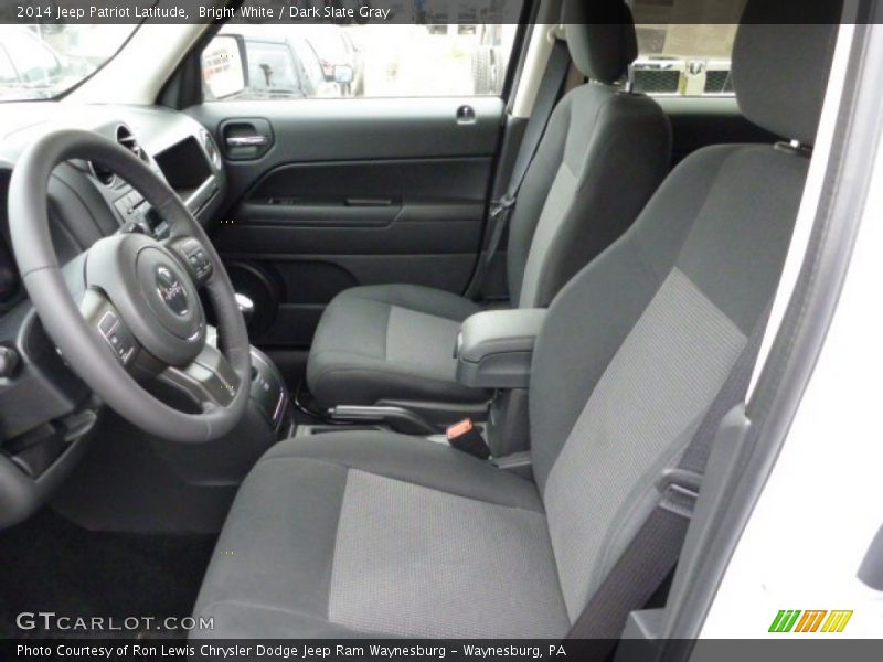 Bright White / Dark Slate Gray 2014 Jeep Patriot Latitude