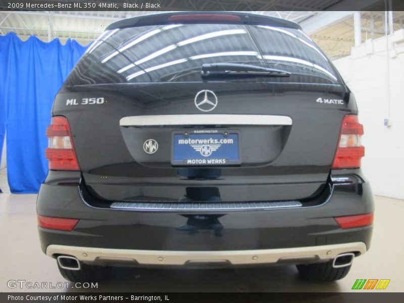 Black / Black 2009 Mercedes-Benz ML 350 4Matic