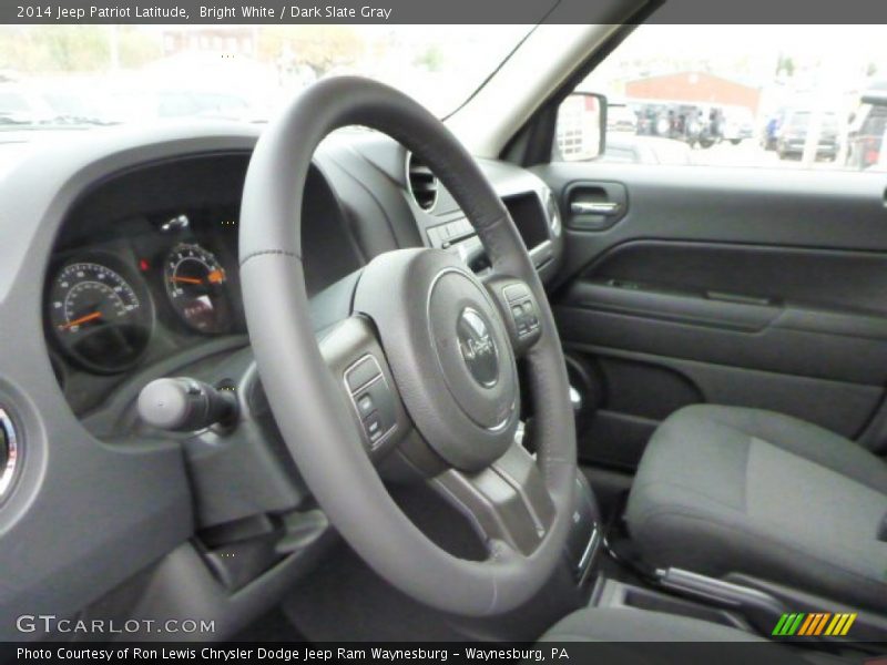 Bright White / Dark Slate Gray 2014 Jeep Patriot Latitude