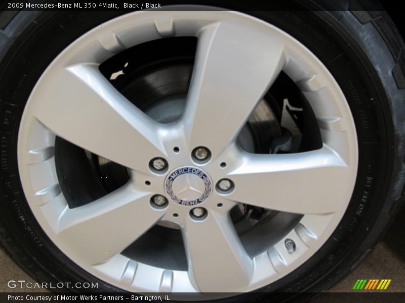 Black / Black 2009 Mercedes-Benz ML 350 4Matic
