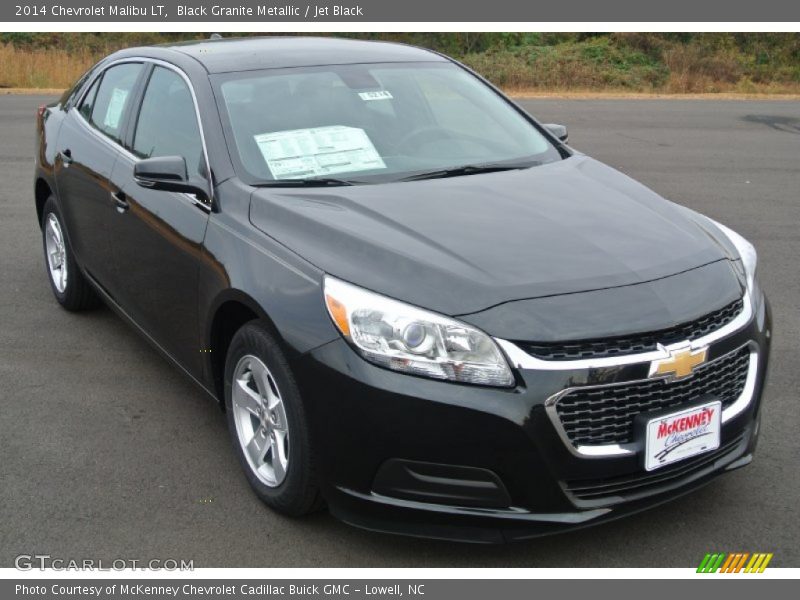 Black Granite Metallic / Jet Black 2014 Chevrolet Malibu LT