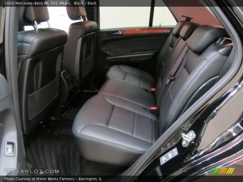 Black / Black 2009 Mercedes-Benz ML 350 4Matic