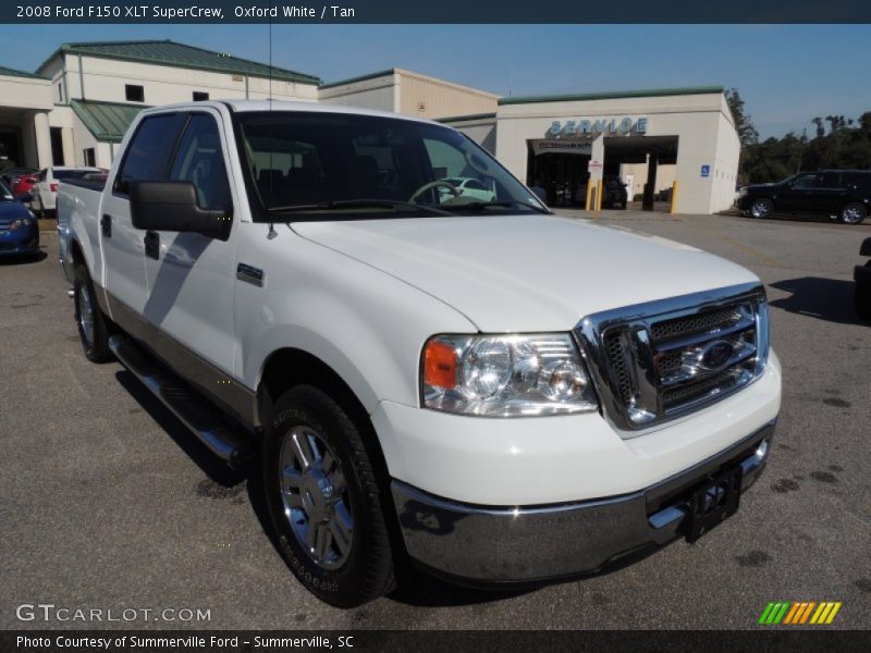 Oxford White / Tan 2008 Ford F150 XLT SuperCrew