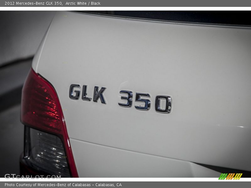 Arctic White / Black 2012 Mercedes-Benz GLK 350