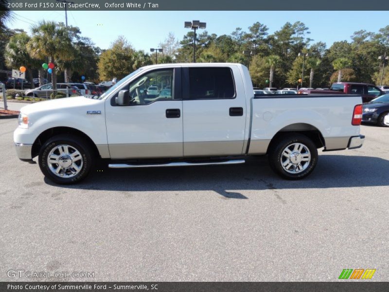Oxford White / Tan 2008 Ford F150 XLT SuperCrew