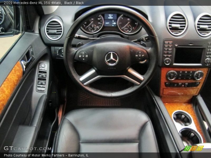 Black / Black 2009 Mercedes-Benz ML 350 4Matic