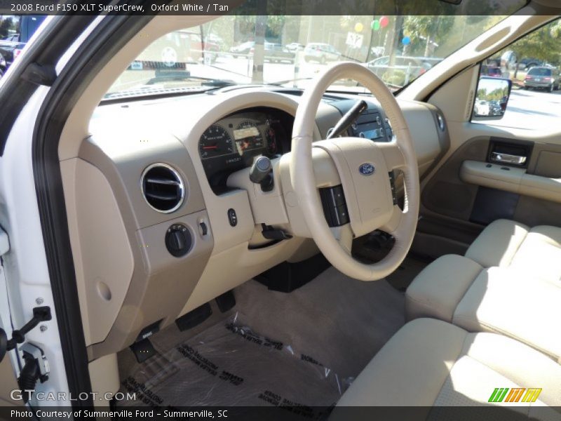 Oxford White / Tan 2008 Ford F150 XLT SuperCrew