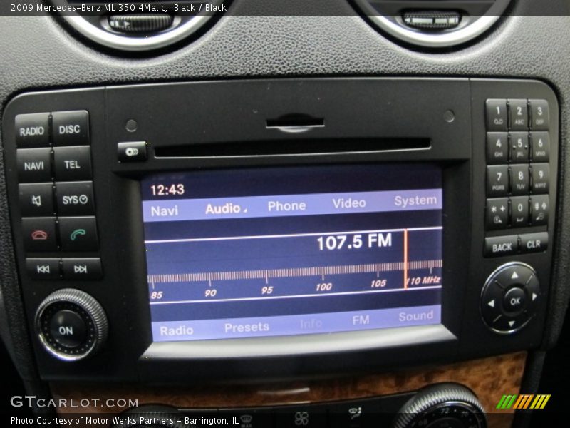 Black / Black 2009 Mercedes-Benz ML 350 4Matic