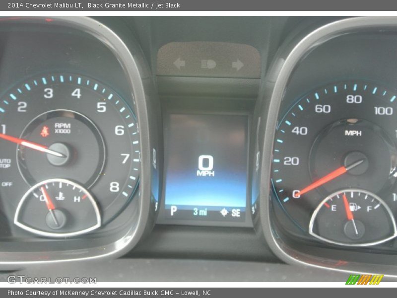 Black Granite Metallic / Jet Black 2014 Chevrolet Malibu LT