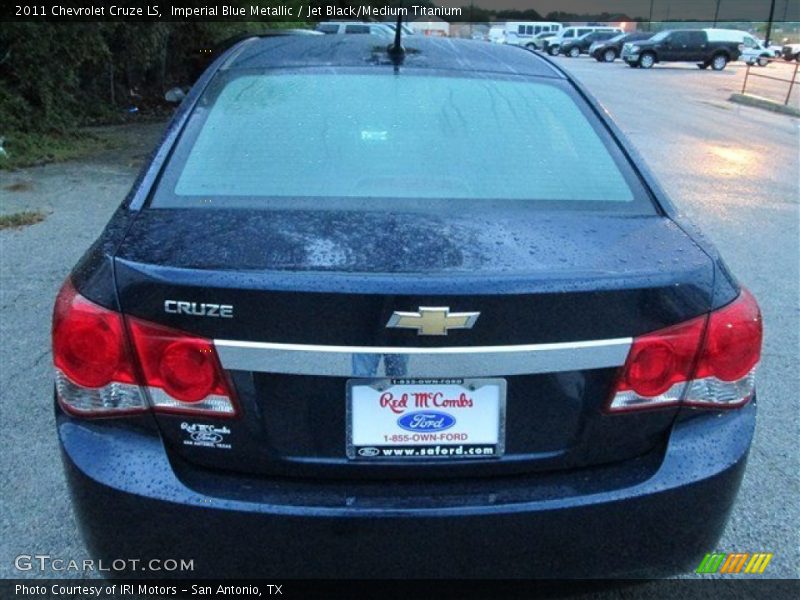 Imperial Blue Metallic / Jet Black/Medium Titanium 2011 Chevrolet Cruze LS