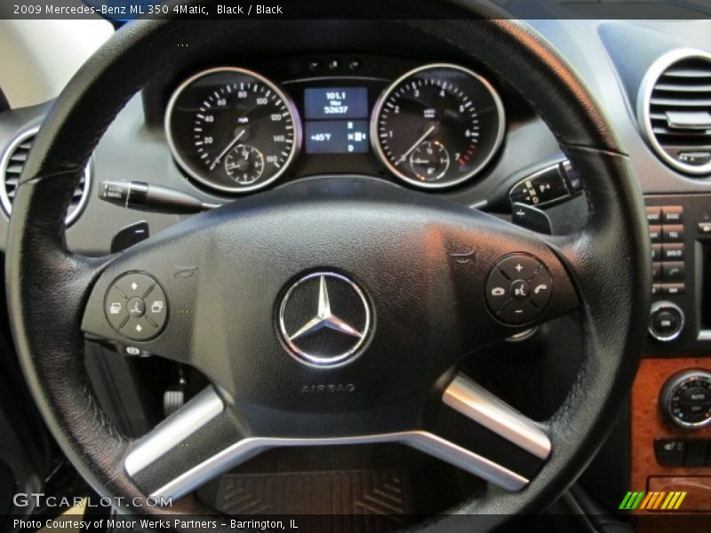 Black / Black 2009 Mercedes-Benz ML 350 4Matic