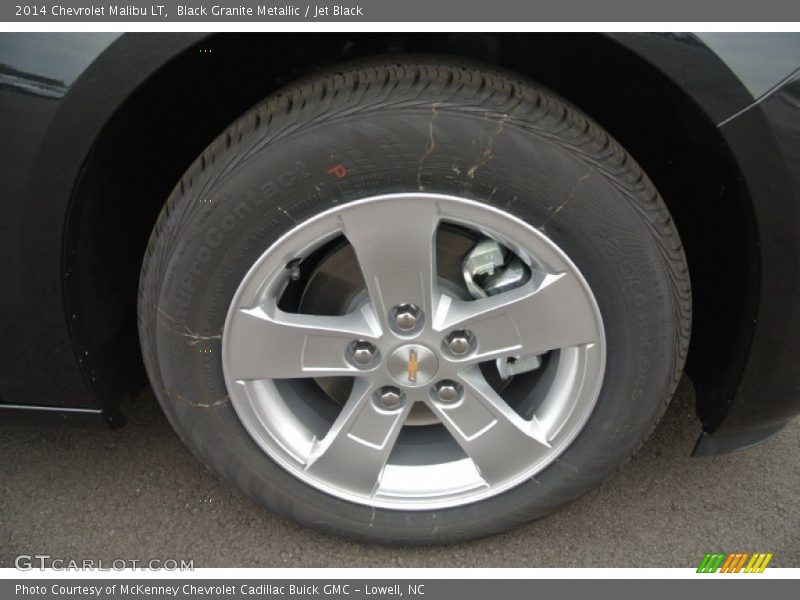 Black Granite Metallic / Jet Black 2014 Chevrolet Malibu LT