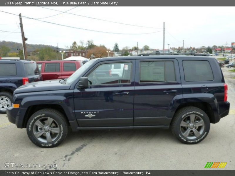 True Blue Pearl / Dark Slate Gray 2014 Jeep Patriot Latitude 4x4