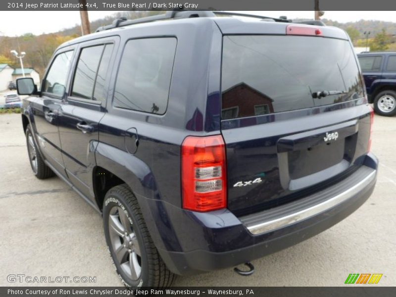 True Blue Pearl / Dark Slate Gray 2014 Jeep Patriot Latitude 4x4