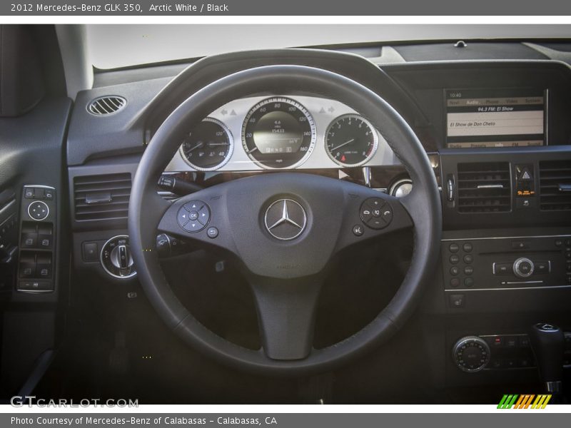 Arctic White / Black 2012 Mercedes-Benz GLK 350