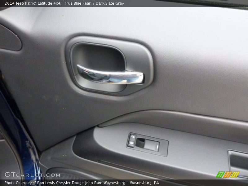 True Blue Pearl / Dark Slate Gray 2014 Jeep Patriot Latitude 4x4