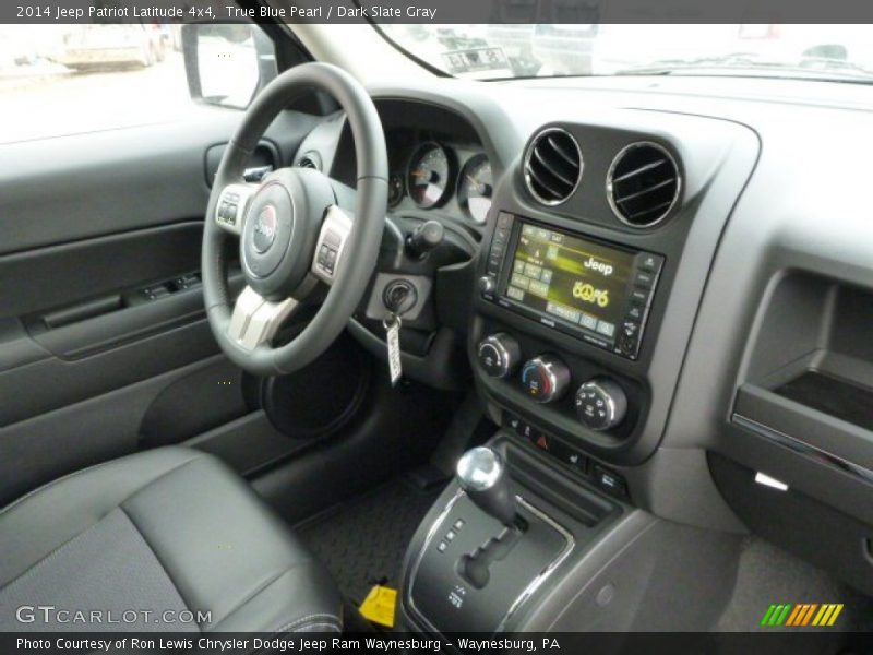 True Blue Pearl / Dark Slate Gray 2014 Jeep Patriot Latitude 4x4